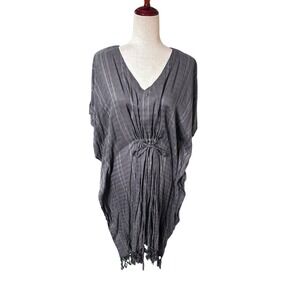 MerSea Blue White Stripe‎ Dress Nautical Vacation Coastal Size L/xl